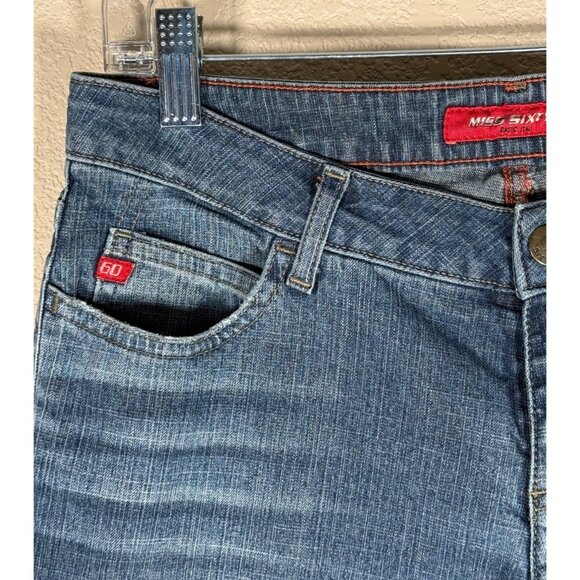 Miss Sixty Jeans Vintage Y2K 
Extra Low Tommy Flare Size 31 Dark Wash - Picture 3 of 16